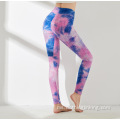 Seluar Tie Dyeing Tummy Control Yoga